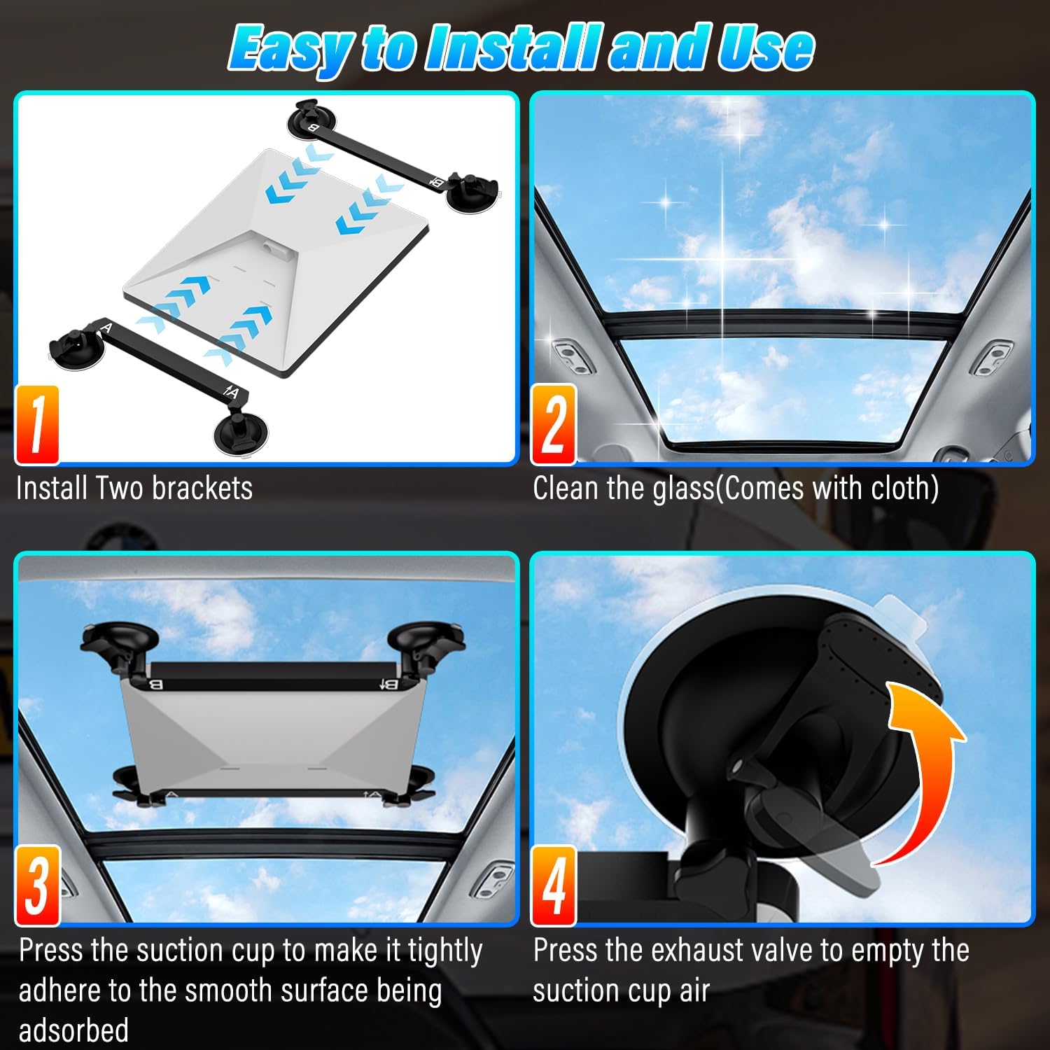 Starlink Mini Car Suction Cup Mount | Window & Sunroof RV Boat Holder - Image 2
