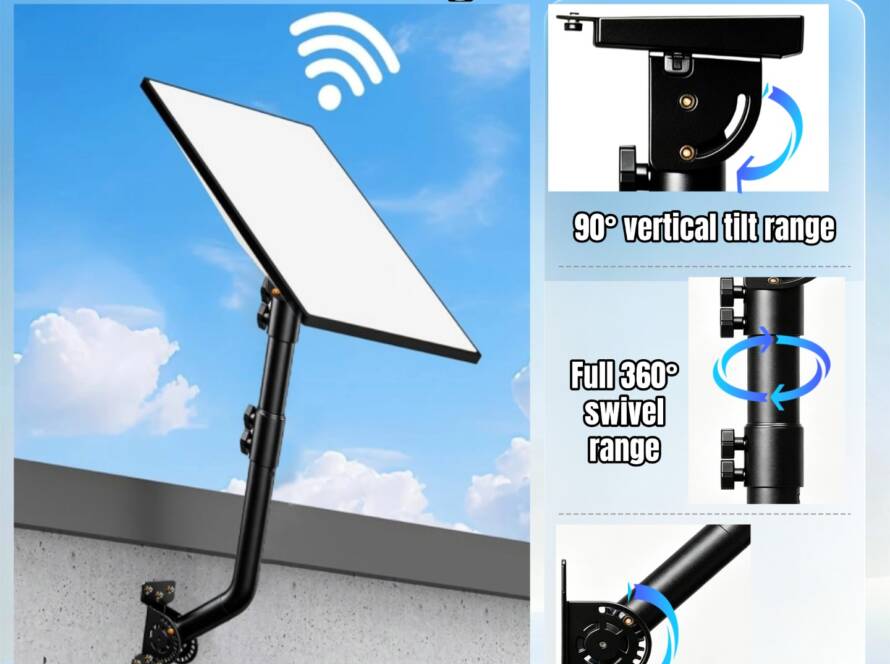 Starlink Gen3 4/4X Adjustable Metal Roof Eave Mount Outdoor Installation Bracket