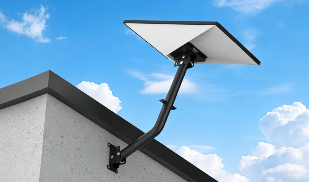Adjustable heavy-duty Starlink mounting bracket, wall & roof installation for Gen3 Starlink dish, suitable for home, RV and marine usage