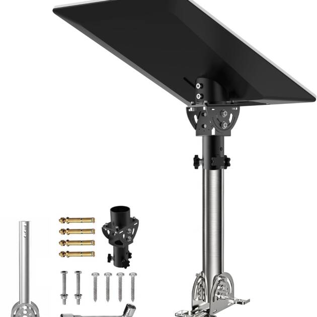 `Starlink V5 Gen5 roof mount with rubber feet, adjustable satellite dish mounting bracket`