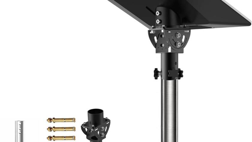 `Starlink V5 Gen5 roof mount with rubber feet, adjustable satellite dish mounting bracket`
