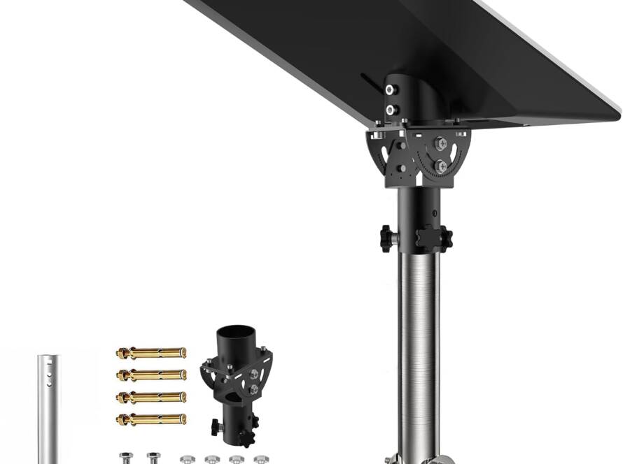 `Starlink V5 Gen5 roof mount with rubber feet, adjustable satellite dish mounting bracket`